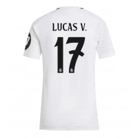 Camiseta Real Madrid Lucas Vazquez #17 Primera Equipación para mujer 2024-25 manga corta